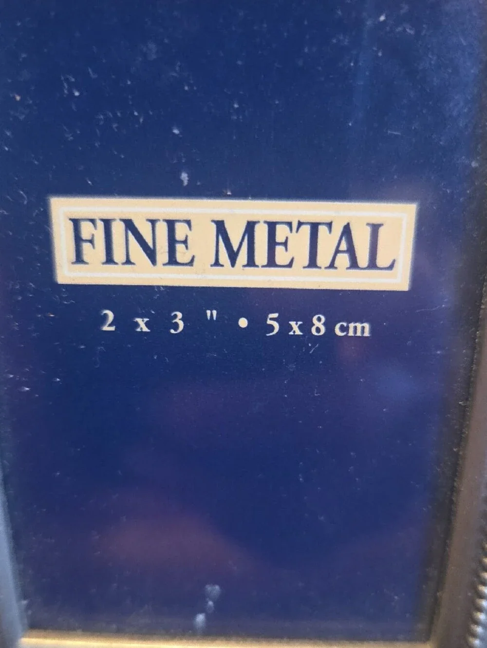 Vintage Metal Ornate Picture Frame — Silver Finish
